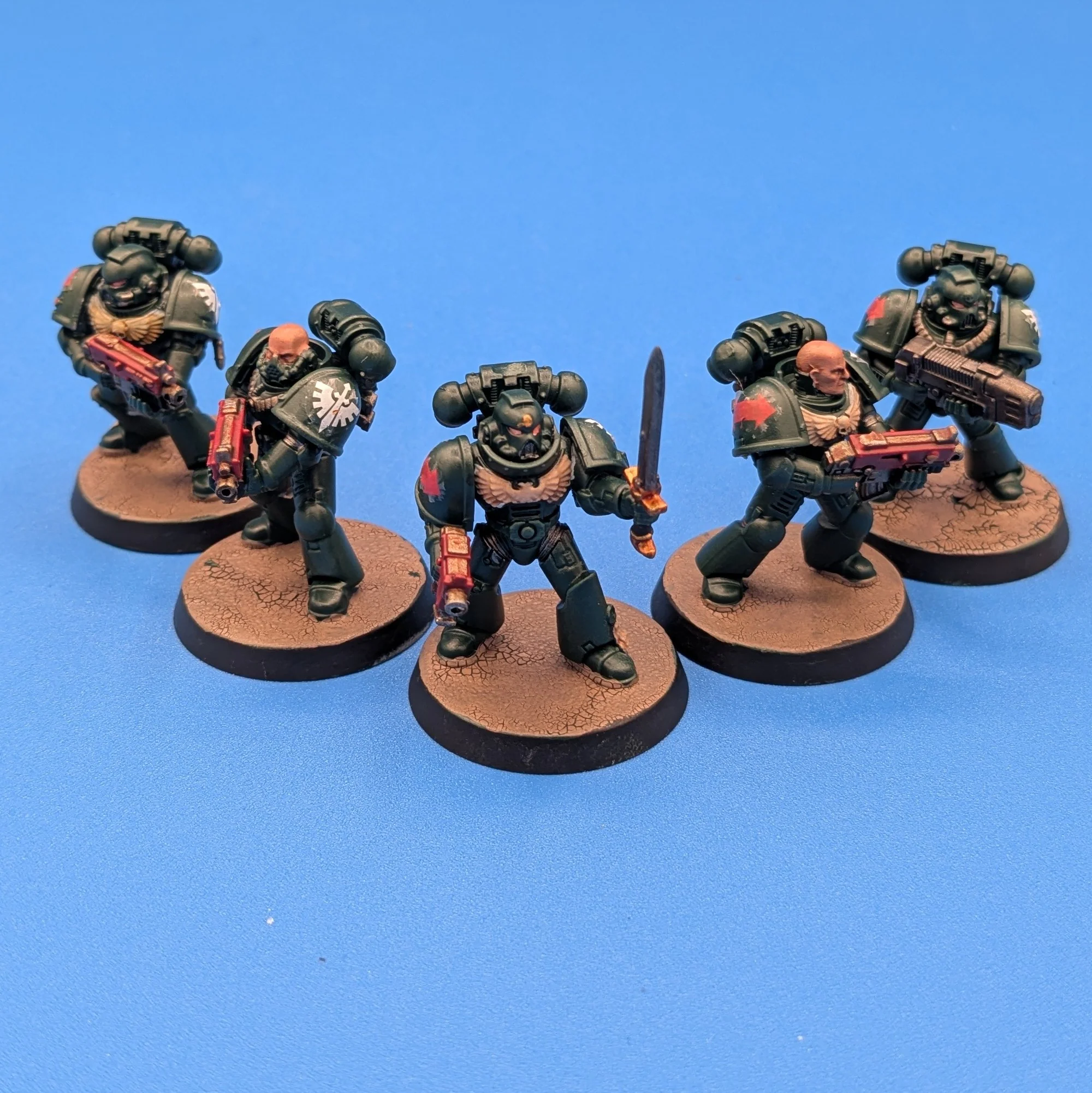 40K: Adeptus Astartes: Space Marines - 5 Man Tactical Squad (OOP) (USED) Lot 2