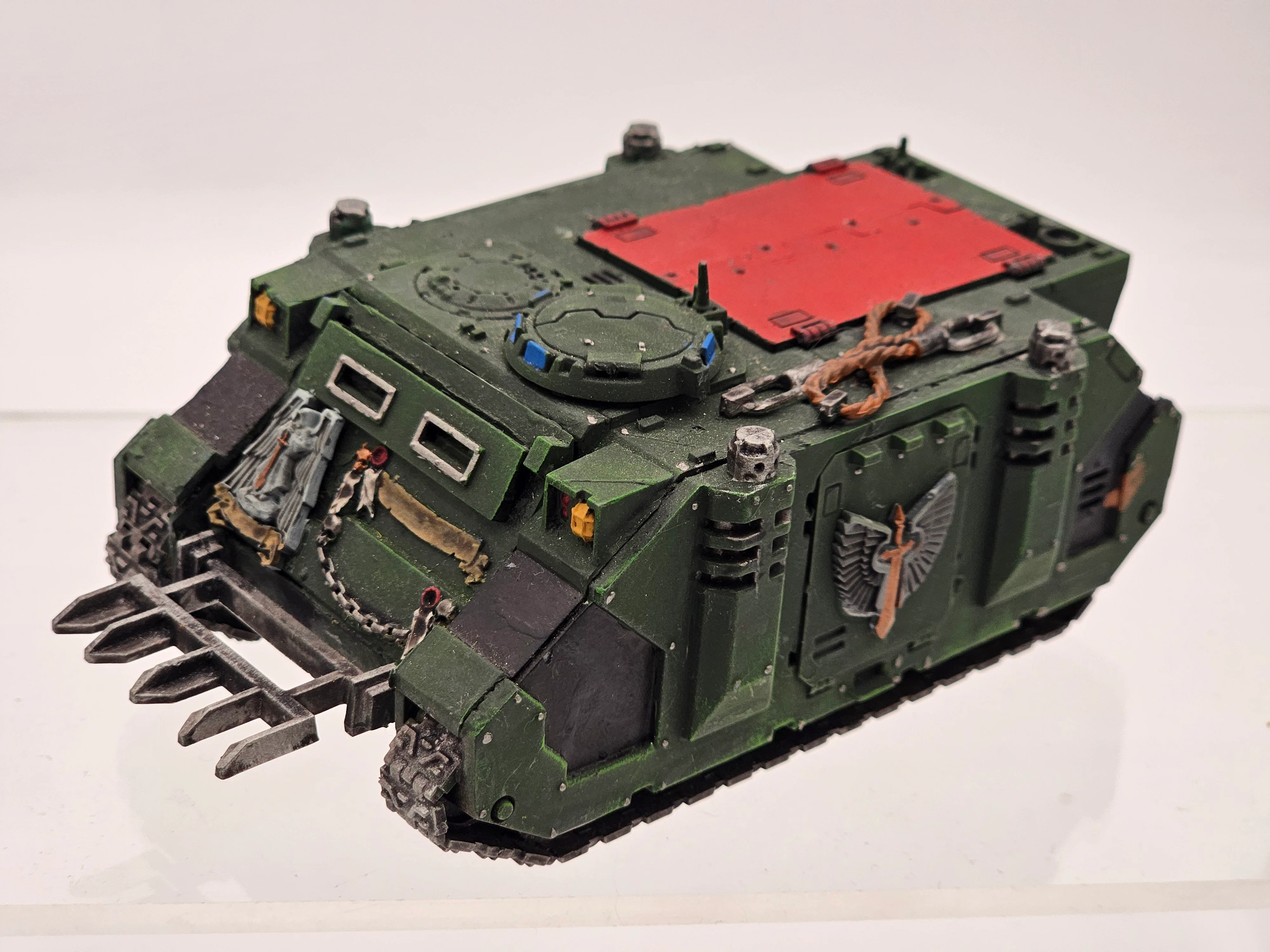 40K: Adeptus Astartes: Space Marines - Dark Angels Rhino (USED) [LOT #1]