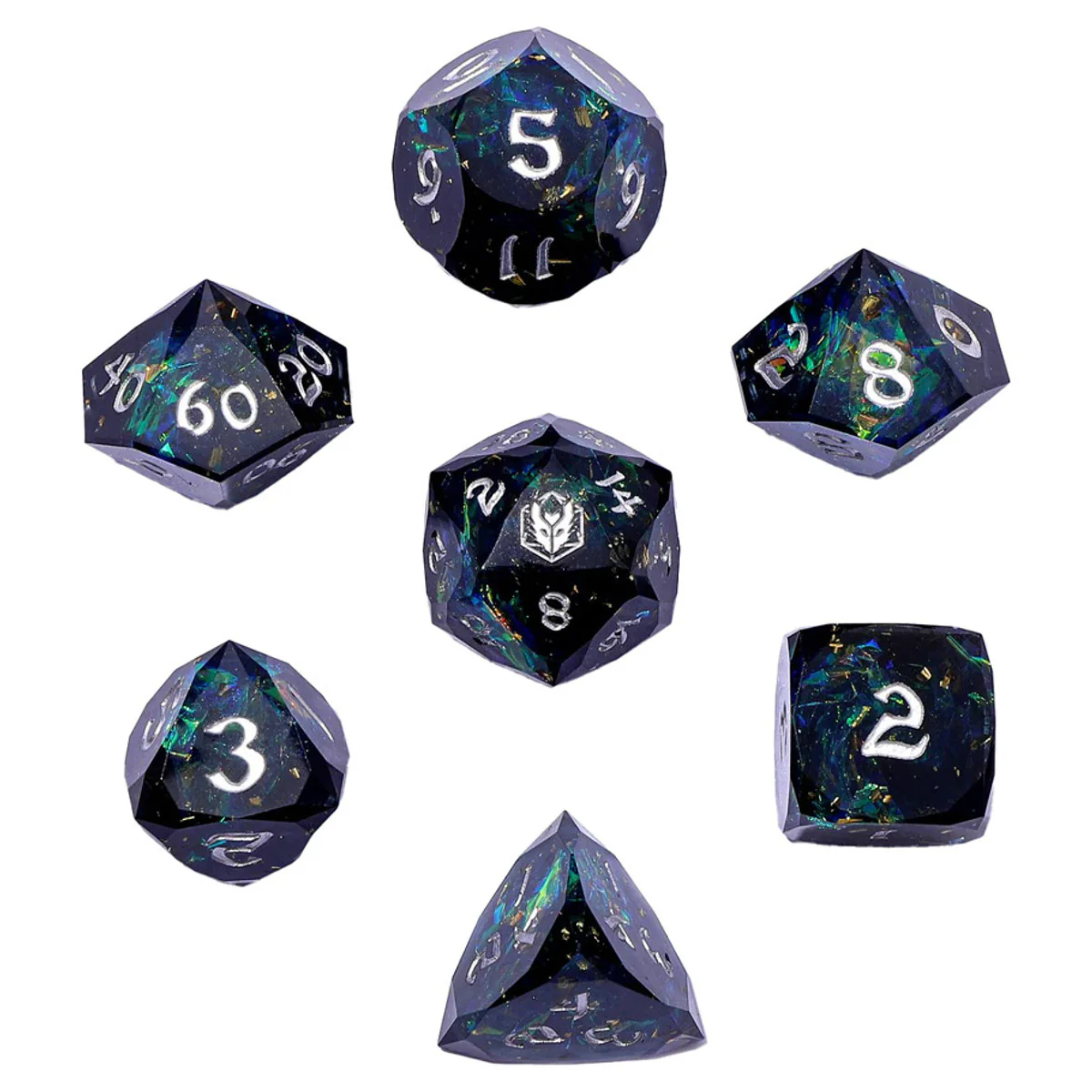 7-Set Captured Magic Luster Cut Resin: Starry Night Silver