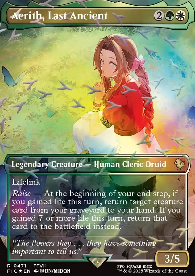 Aerith, Last Ancient [ #0471 Borderless Chocobo Track Foil ] (FIC-R)