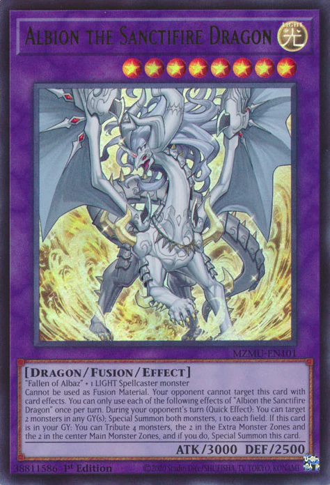 Albion the Sanctifire Dragon (MZMU-EN101)