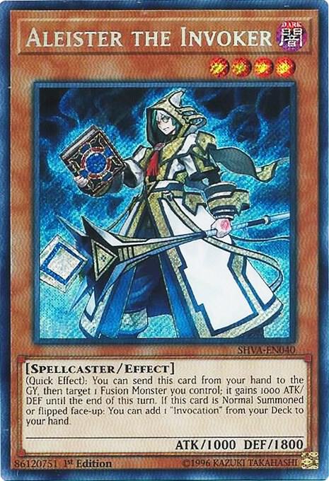 Aleister the Invoker (SHVA-EN040) Secret Rare Near Mint 1st Edition