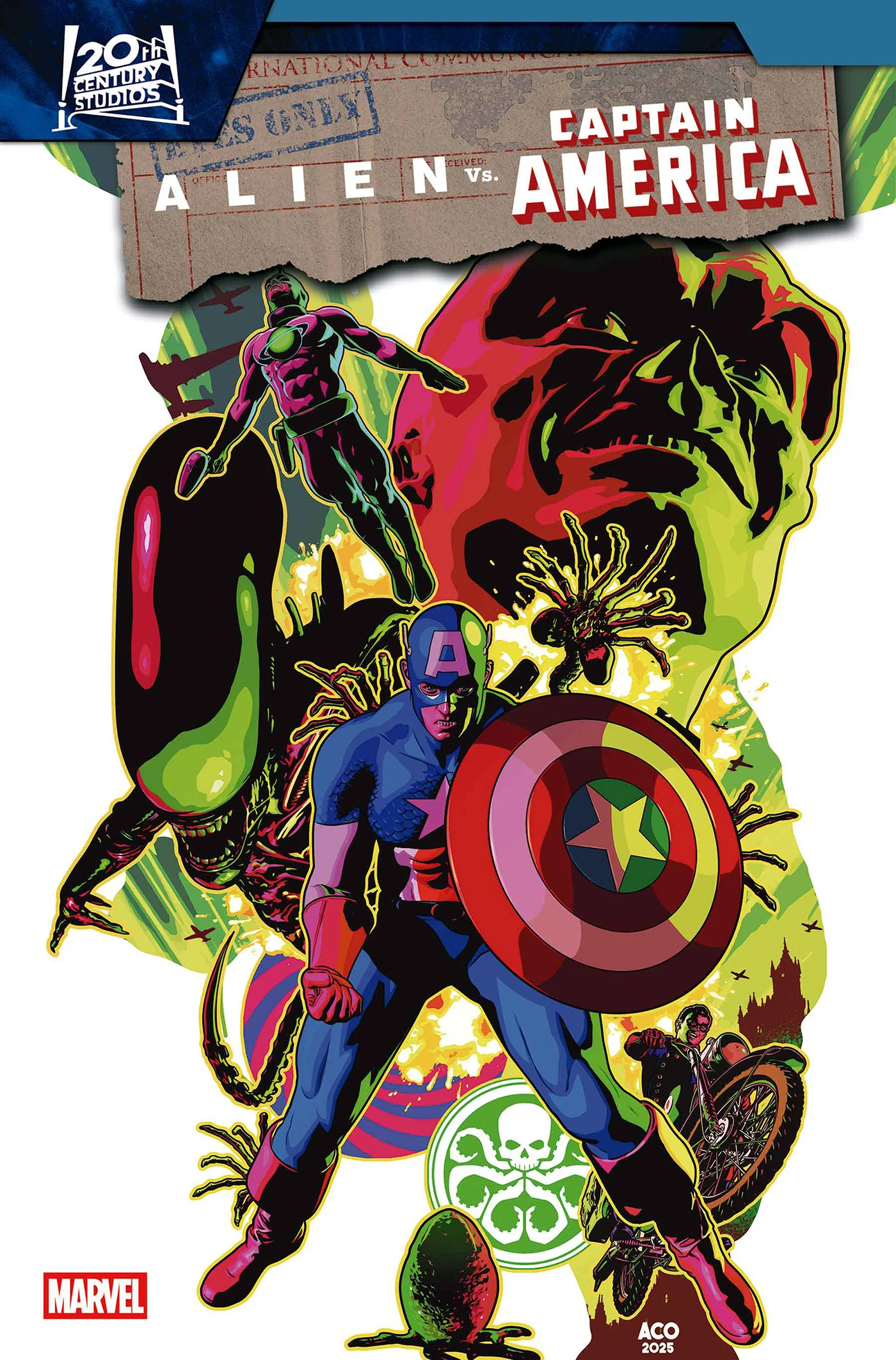 ALIEN VS. CAPTAIN AMERICA #3 ACO VARIANT