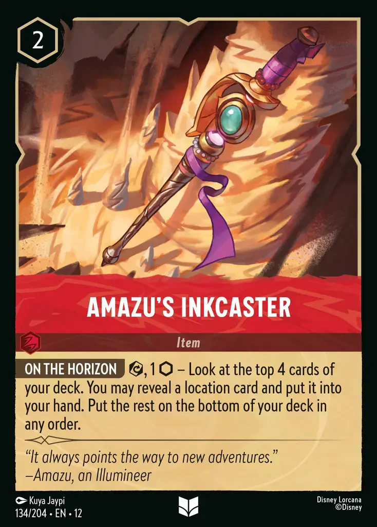 Amazu's Inkcaster (Wilds Unknown 134/204) Uncommon