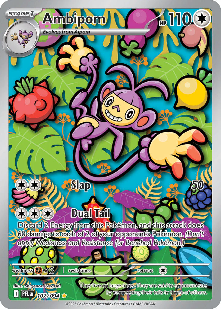 Ambipom - 107/094 (PFL) Illustration Rare