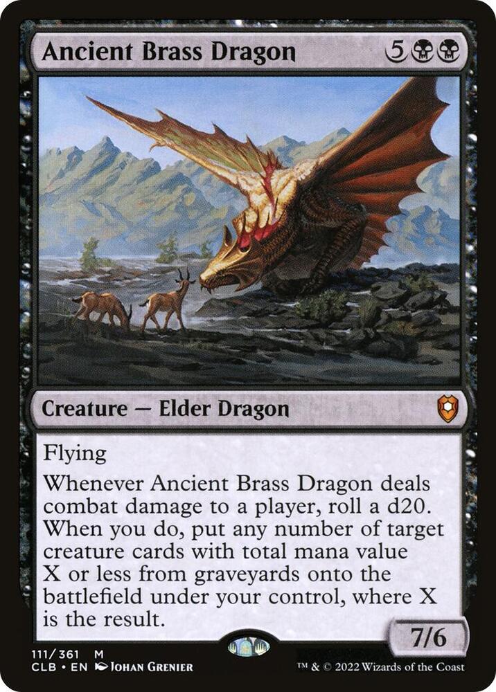 Ancient Brass Dragon (CLB-M) Light Play