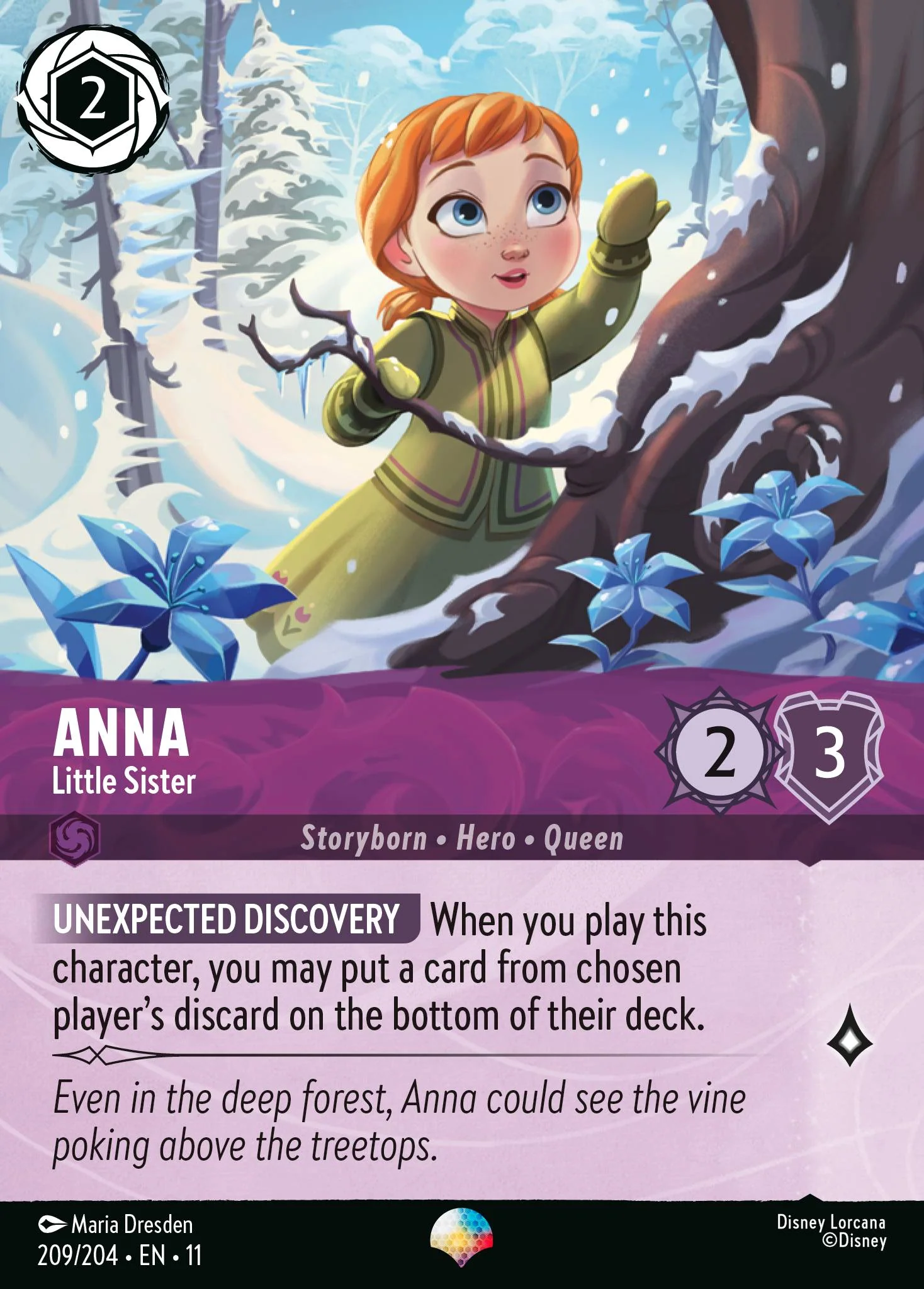 Anna - Little Sister  (209/204 - Winterspell)  Epic
