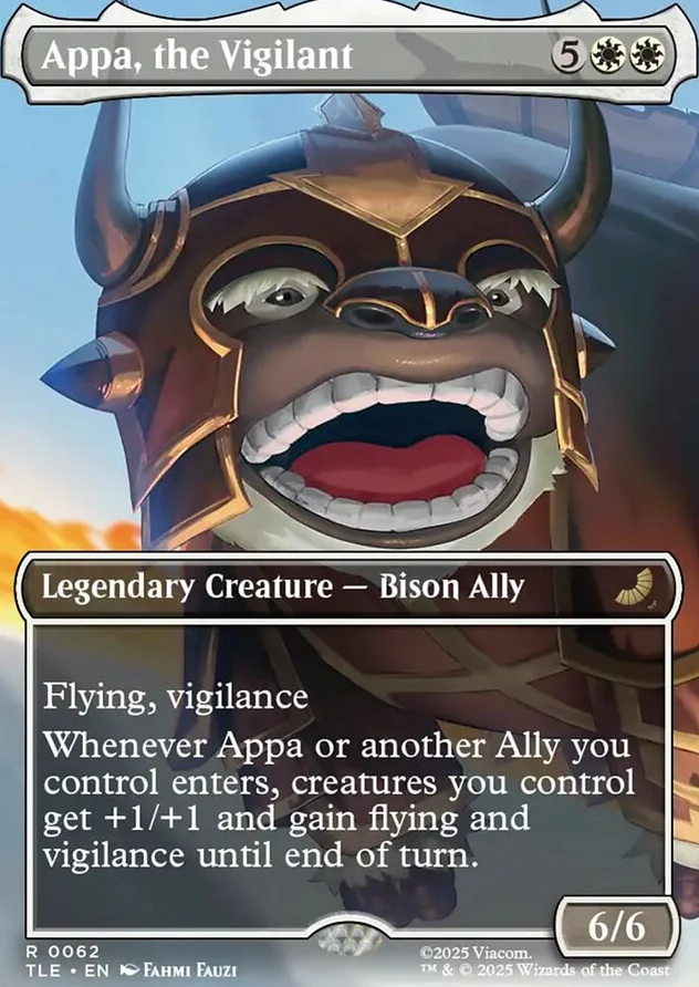 Appa, the Vigilant [ #0062 Borderless ] (TLE-R) - Image 2