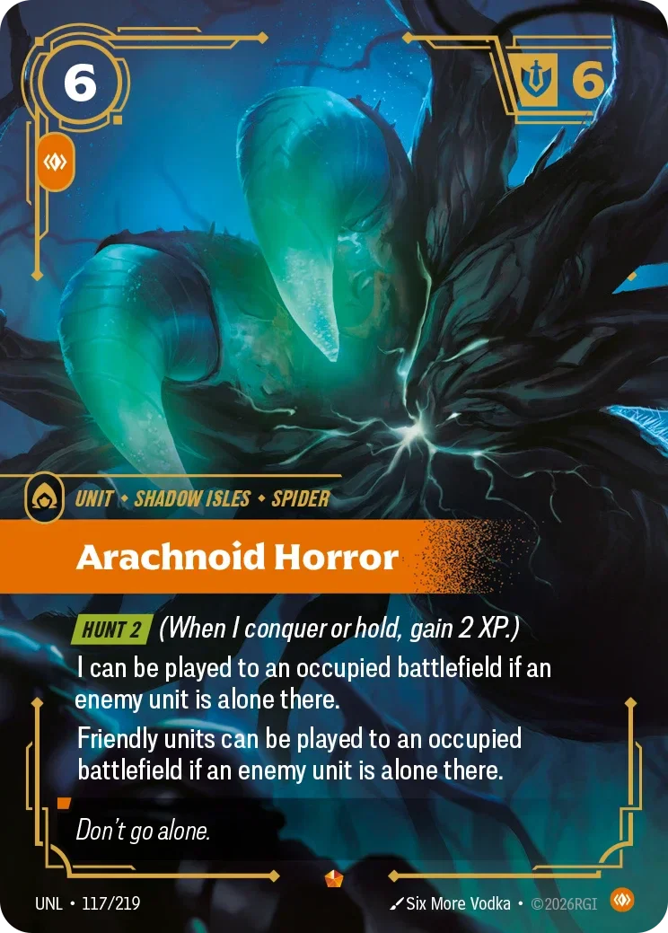 Arachnoid Horror - 117/219 (UNL)  Epic