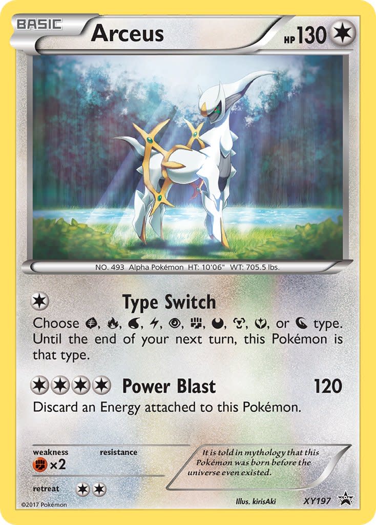 Arceus - XY197 (XY:PR) Promo - Moderate Play Holofoil