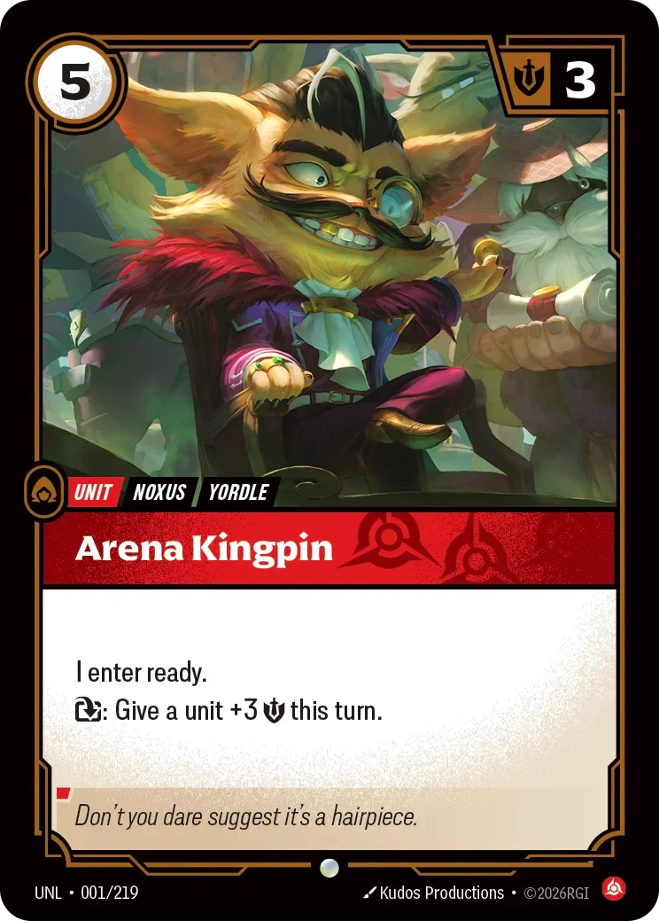 Arena Kingpin - 001/219 (UNL)  Common