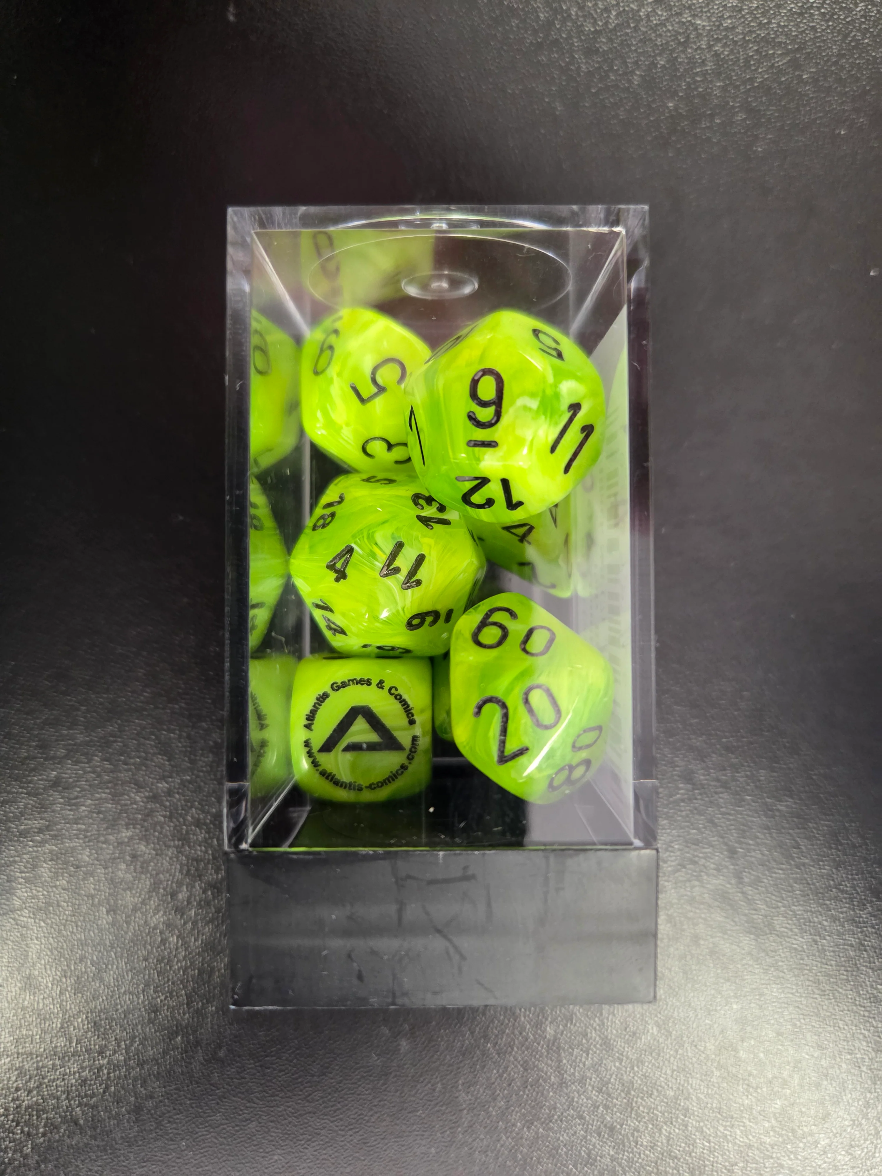 Atlantis Swag: Vortex Poly Bright Green/Black Set (7)