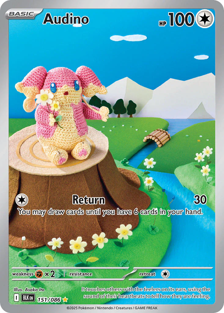Audino - 151/086 (BLK) Illustration Rare
