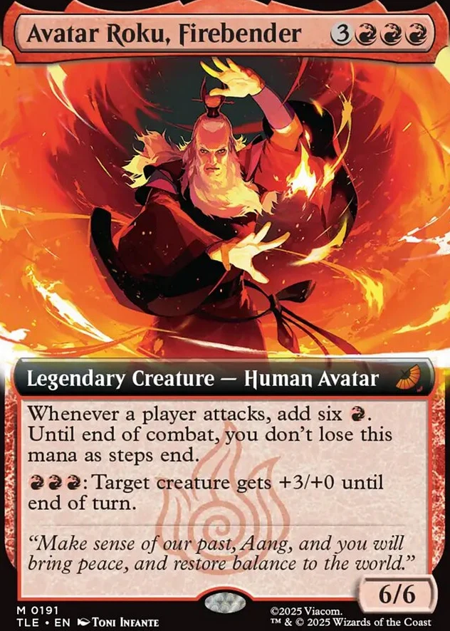 Avatar Roku, Firebender [ #0191 Extended Art ] (TLE-M) - Image 2