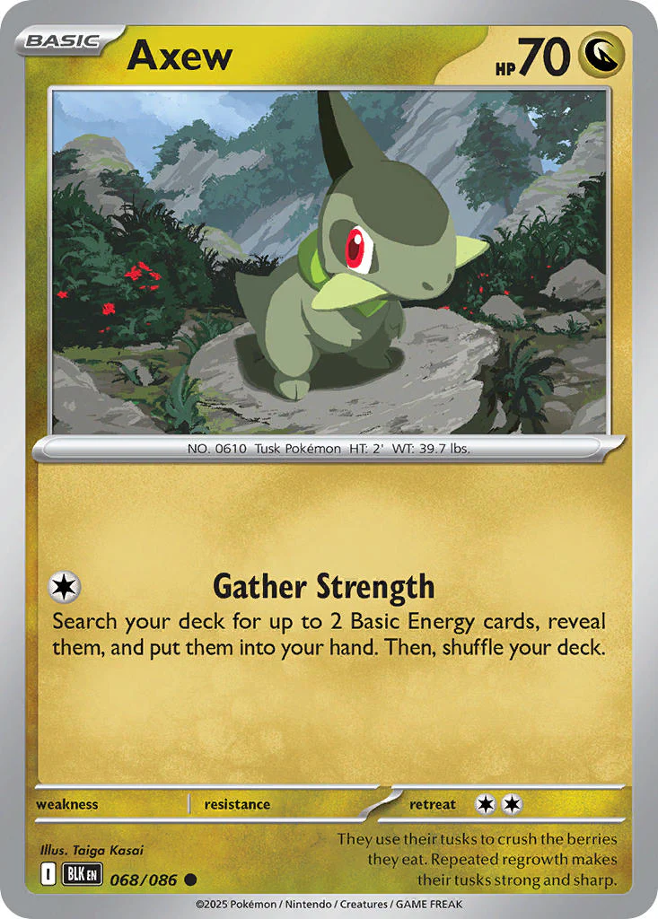 Axew (Master Ball Pattern) - 068/086 (BLK) Common