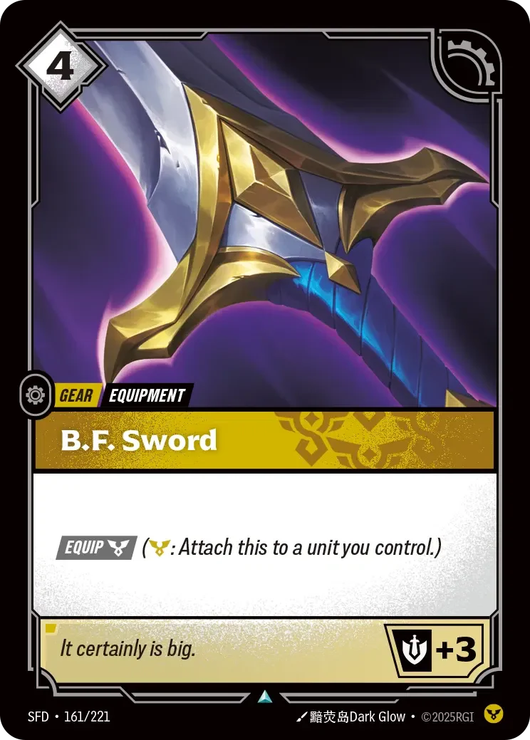 B.F. Sword - 161/221 (SFD) Uncommon