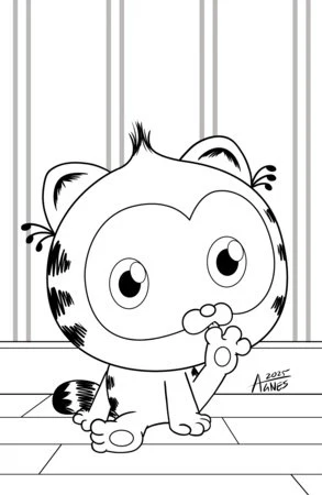 Baby Garfield #1 E 1:10 INCV (Full Art, Garbowska)