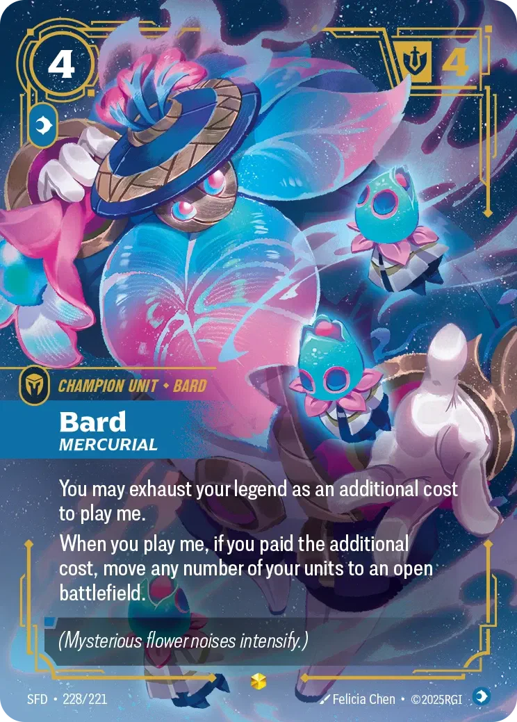 Bard - Mercurial (Overnumbered) - 228/221 (SFD) Showcase