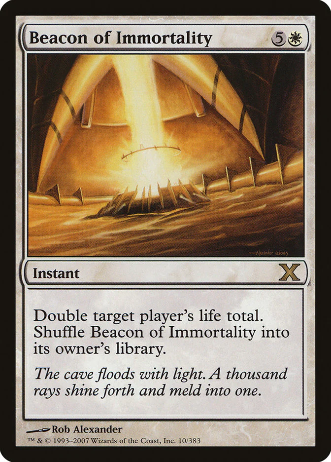 Beacon of Immortality (10E-R-FOIL) Light Play