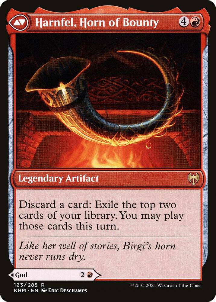 Birgi, God of Storytelling // Harnfel, Horn of Bounty (KHM-R) Light Play - Image 2