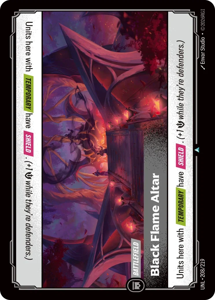 Black Flame Altar - 208/219 (UNL)  Uncommon