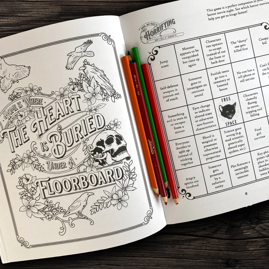 Bloodthirsty and Bewitched Adult Activity Book - Image 2