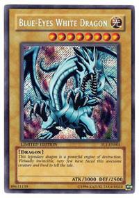 Blue-Eyes White Dragon (FL1-EN001) Secret Rare Heavy Play Limited Edition