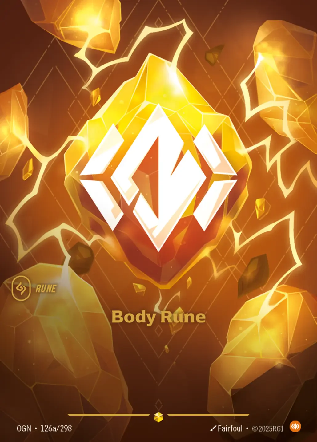Body Rune (Alternate Art) - 126a/298 (OGN) Showcase
