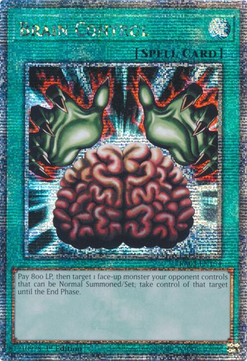 Brain Control (RA03-EN154) Quarter Century Secret Rare - Near Mint 1st Edition