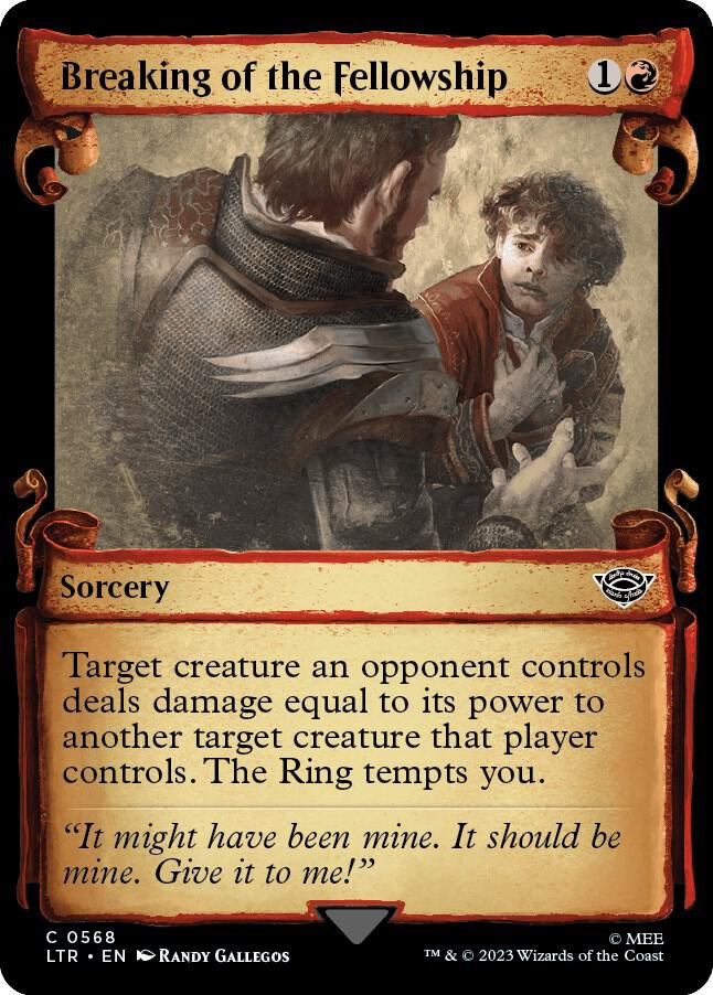 Breaking of the Fellowship [#0568 Showcase Scrolls] (LTR-C-Foil)
