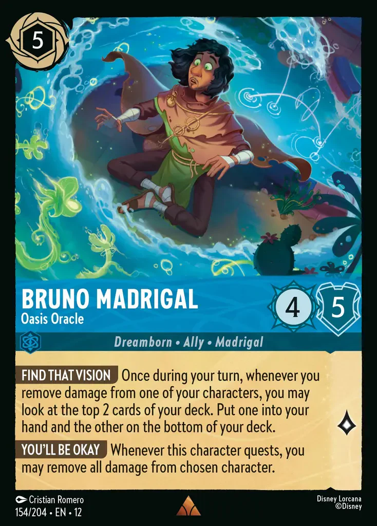 Bruno Madrigal - Oasis Oracle (Wilds Unknown 154/204) Rare
