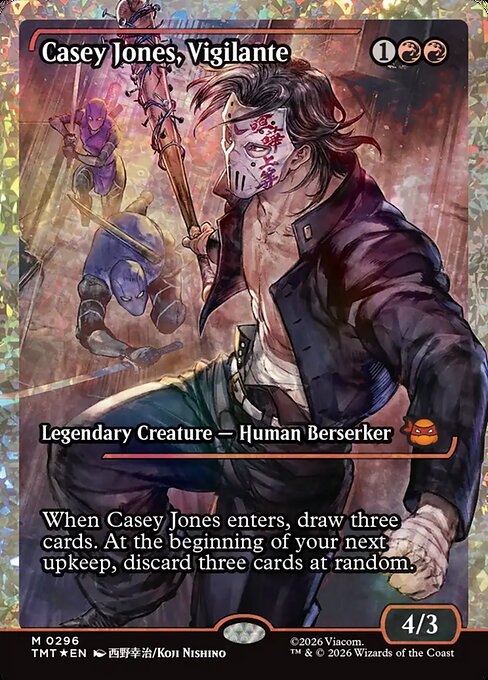 Casey Jones, Vigilante [ #0296 Fracture Foil Japan Showcase ] (TMT-M)