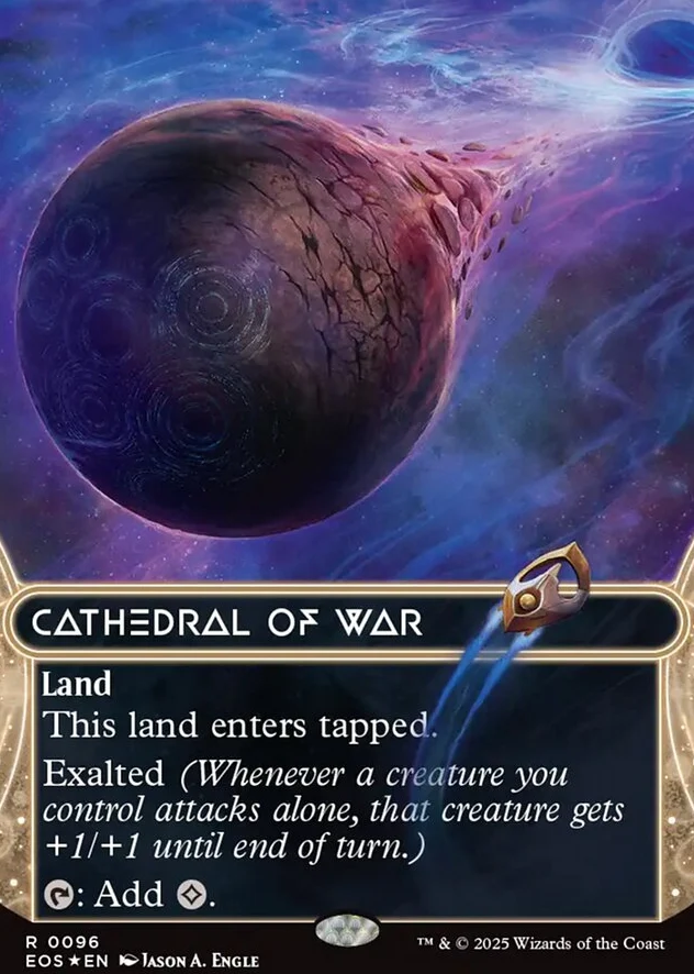 Cathedral of War [ #0096 Galaxy Foil Borderless Stellar Sights ] (EOS-R)