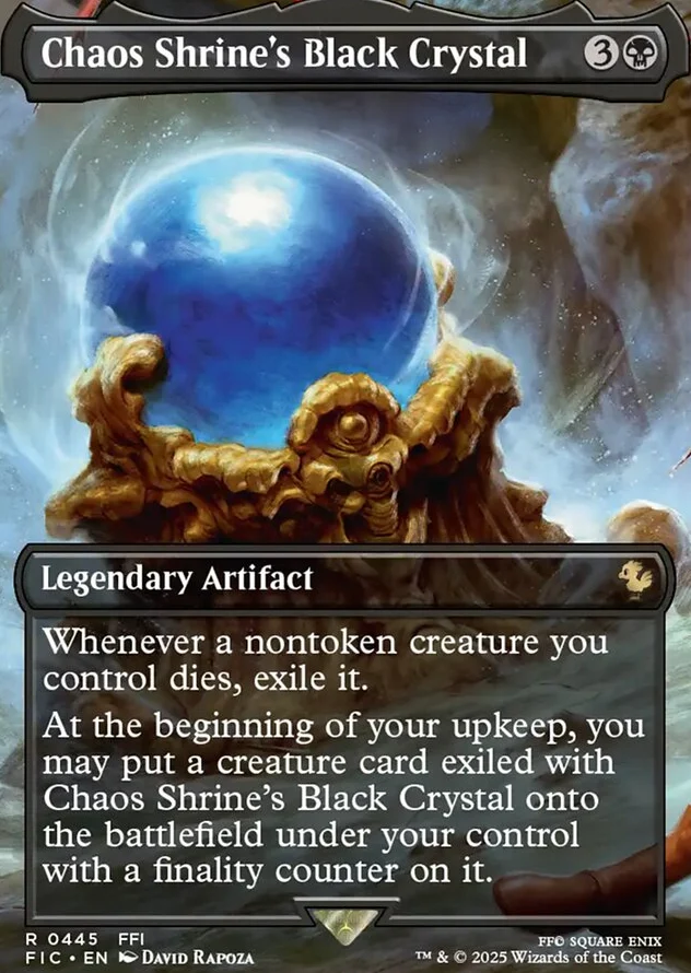 Chaos Shrine's Black Crystal [ #0445 Borderless ] (FIC-R) - Image 2