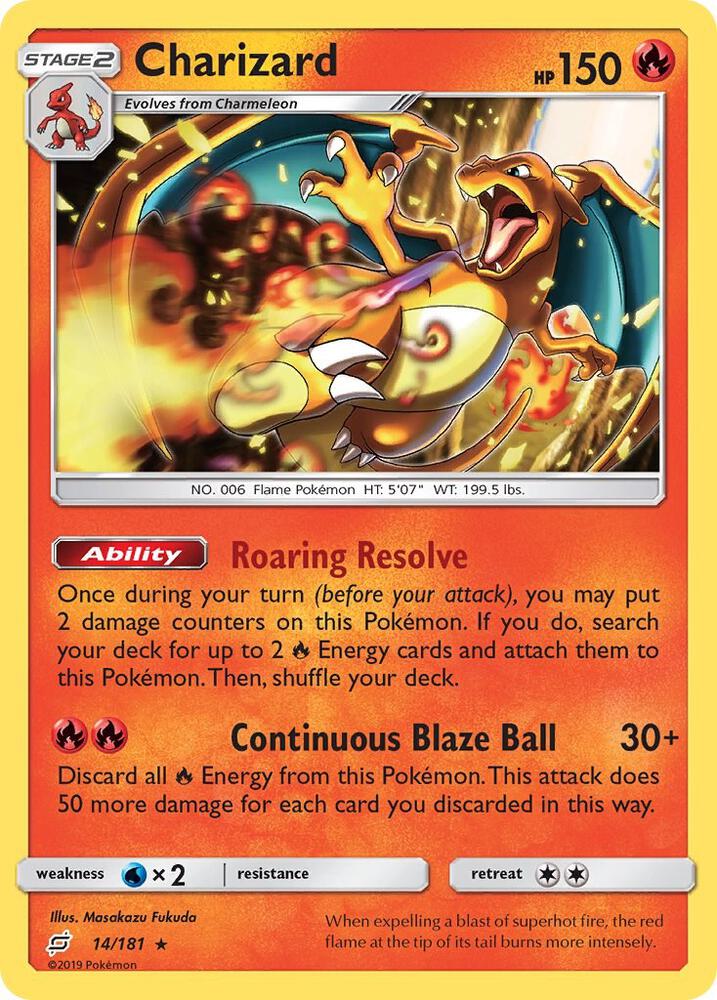 Charizard  (14/181) Reverse Holo