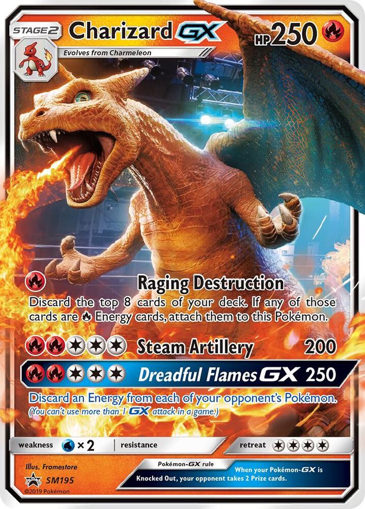 Charizard GX - SM195 (SM:PR) Promo - Damaged Holofoil