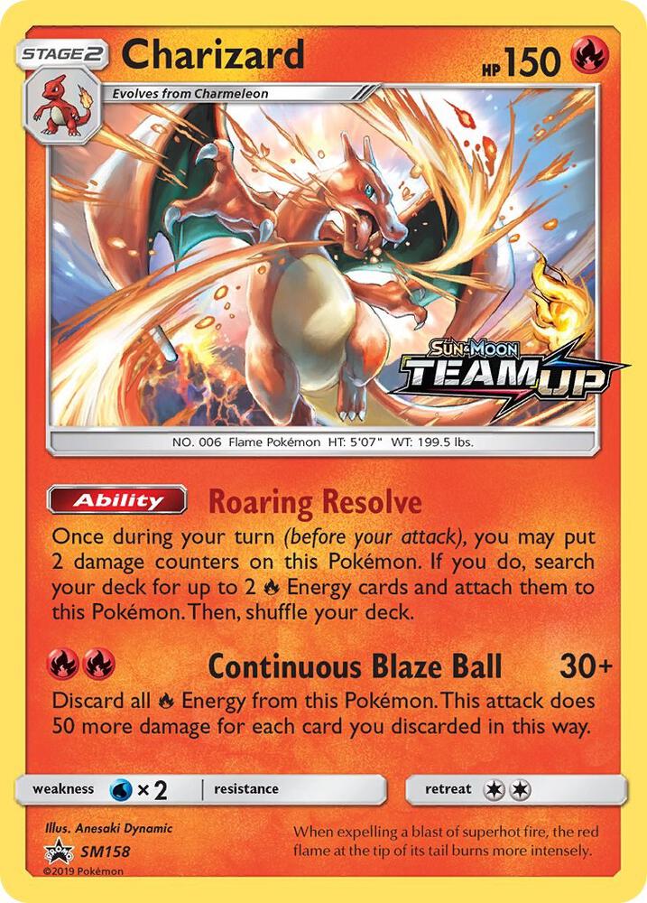 Charizard - SM158 (SM:PR) Promo - Moderate Play Holofoil