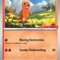 Charmander - 004/165 (MCAP) Common - Light Play Reverse Holofoil (Gamestop Promo)
