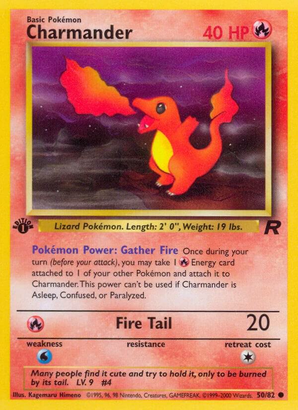 Charmander 50/82 (TR) Common - 1st Edition Moderate Play
