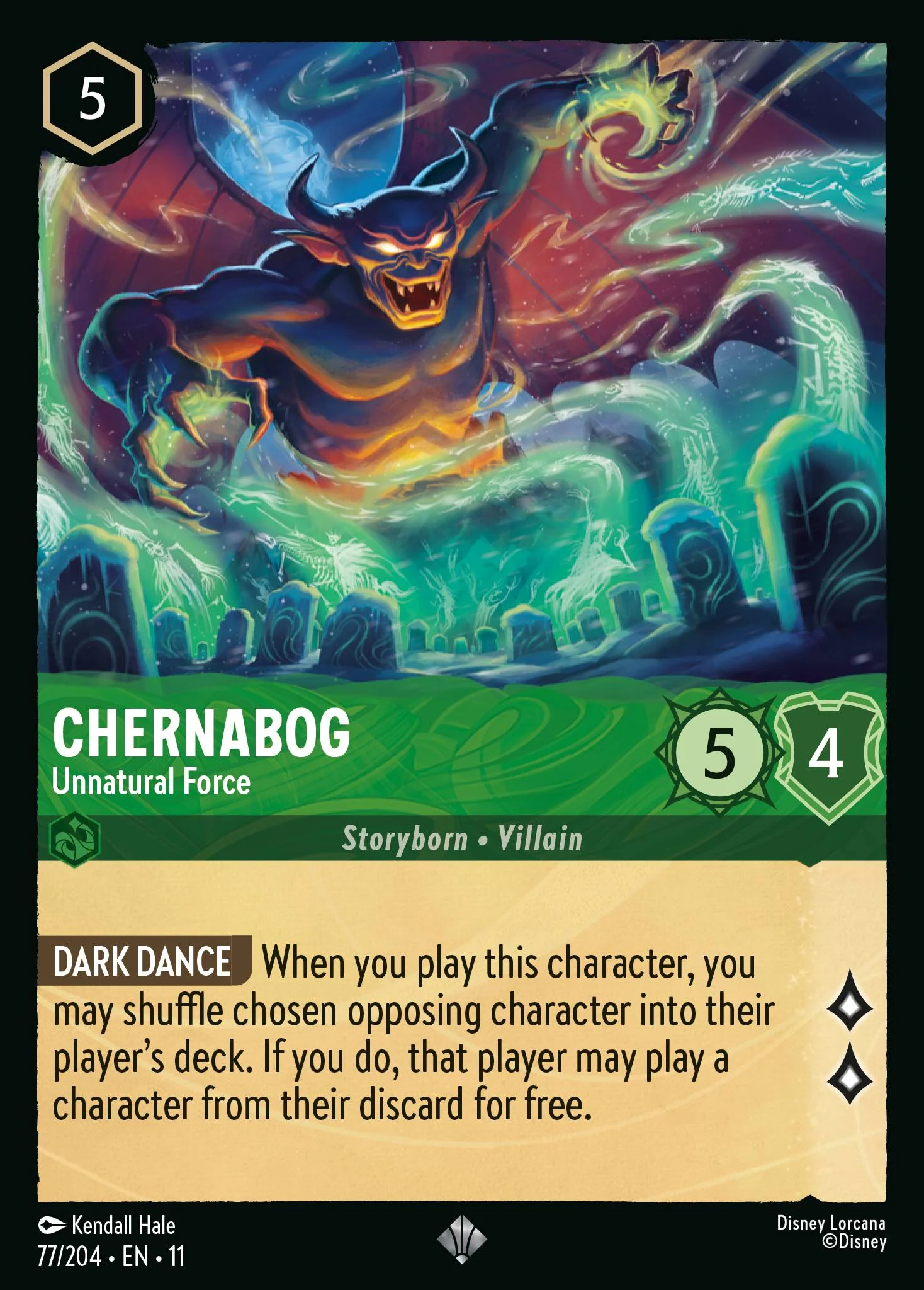 Chernabog - Unnatural Force (077/204 - Winterspell)  Super Rare