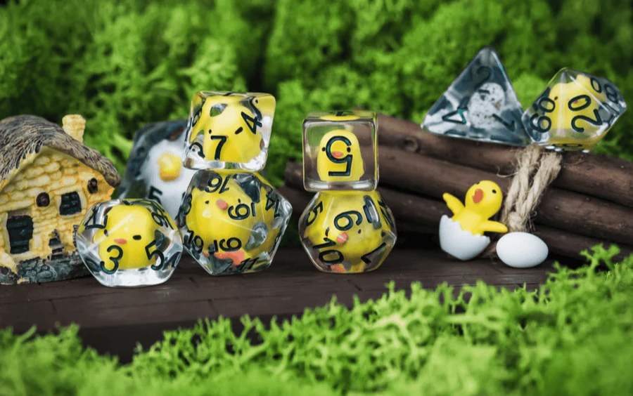 Chicken Farm RPG Dice Set
