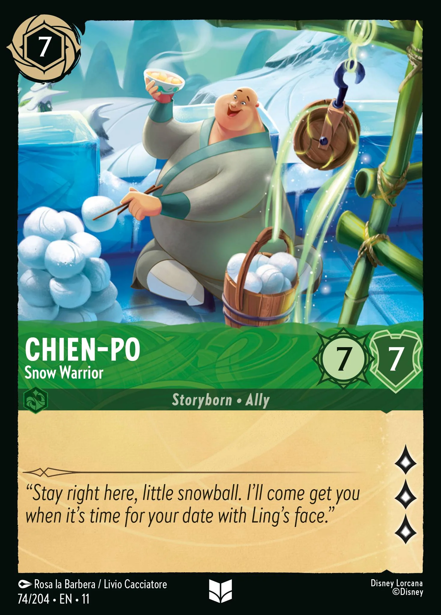 Chien-Po  - Snow Warrior (074/204 - Winterspell)  Uncommon