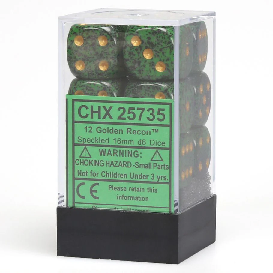 CHX25735: Speckled - 16mm D6 Golden Recon (12)