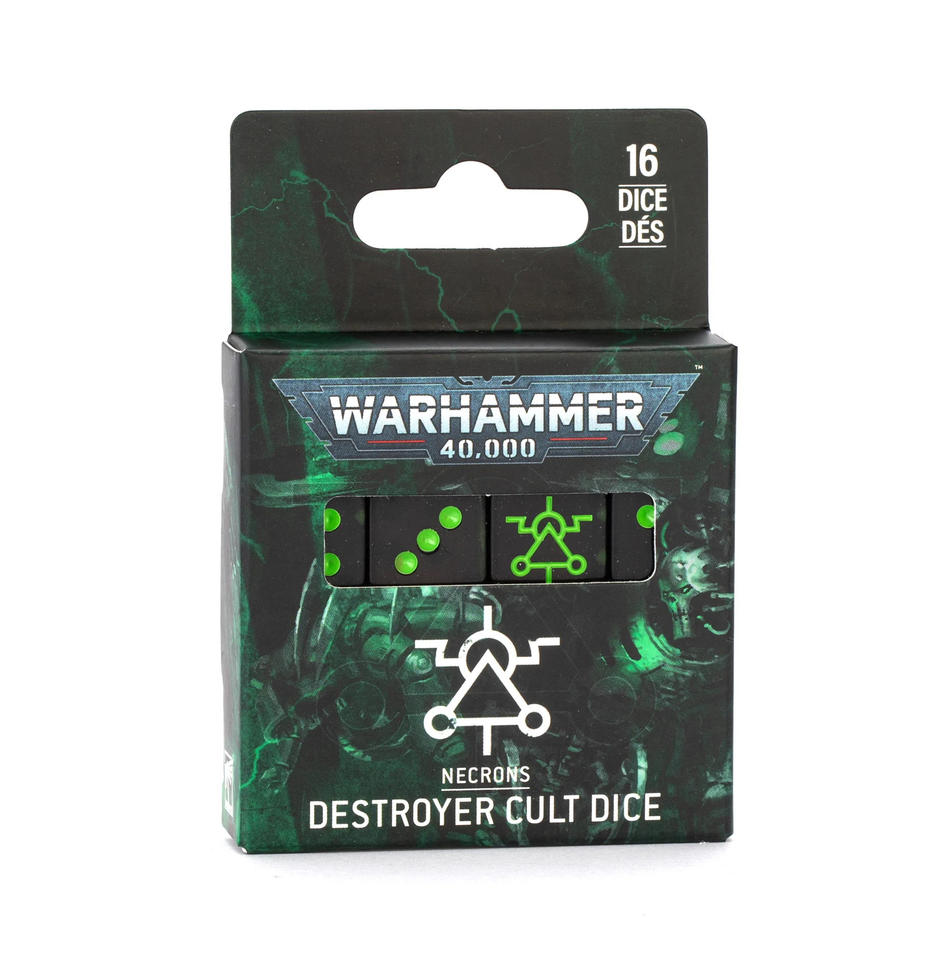 Citadel Hobby: Dice Set - 40K: Necrons - Destroyer Cult (10th) (16)
