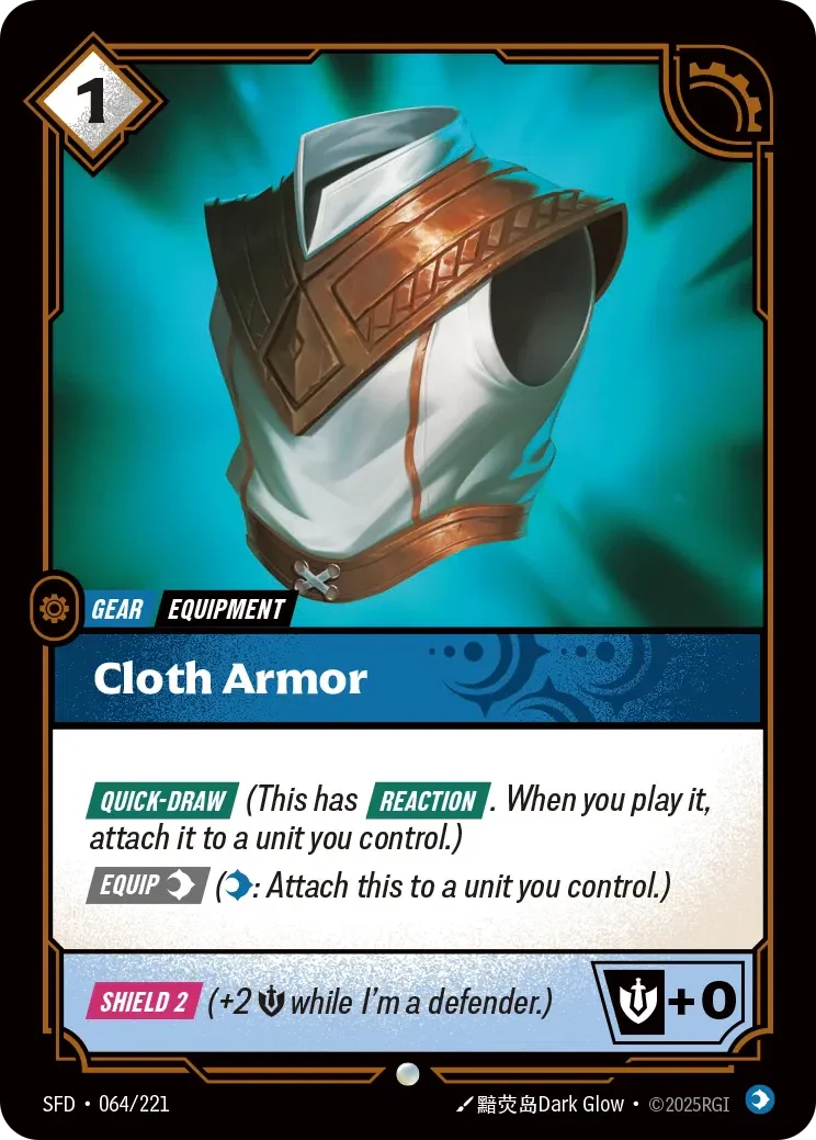 Cloth Armor - 064/221 (SFD) Common