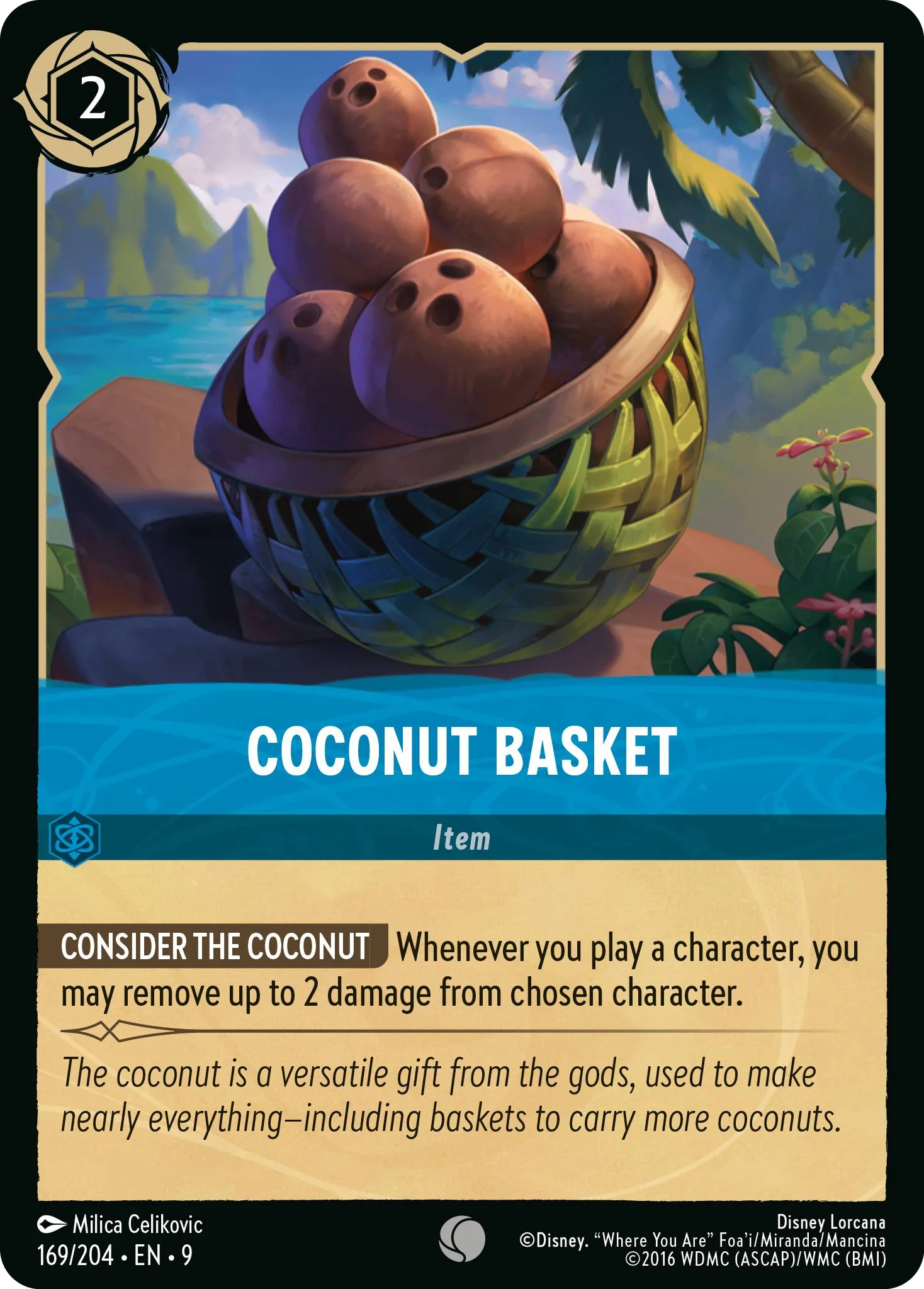 Coconut Basket (Fabled - 169/204)  Common