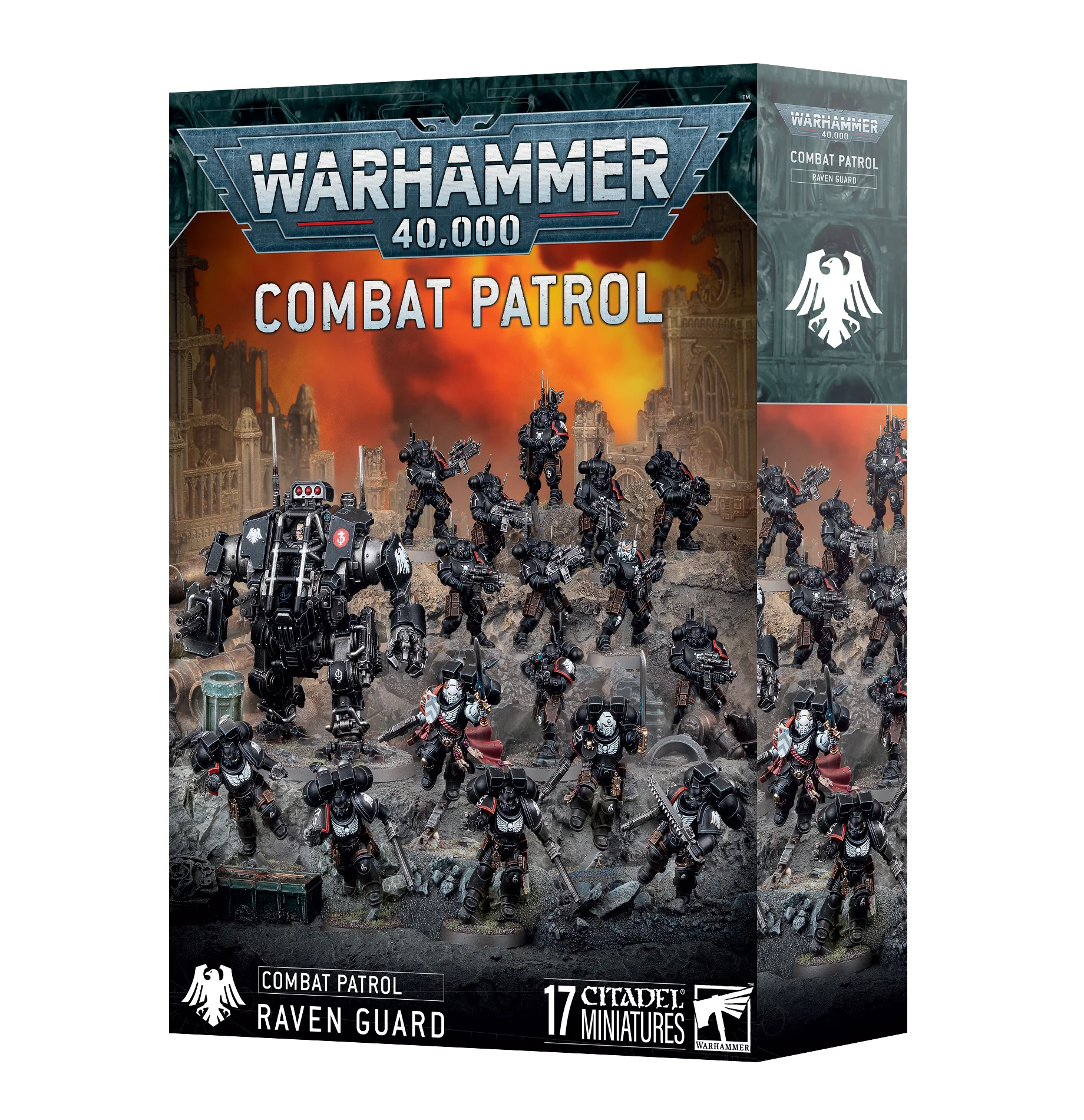 40K: Adeptus Astartes: Raven Guard - Combat Patrol (10th) (21 Miniatures)