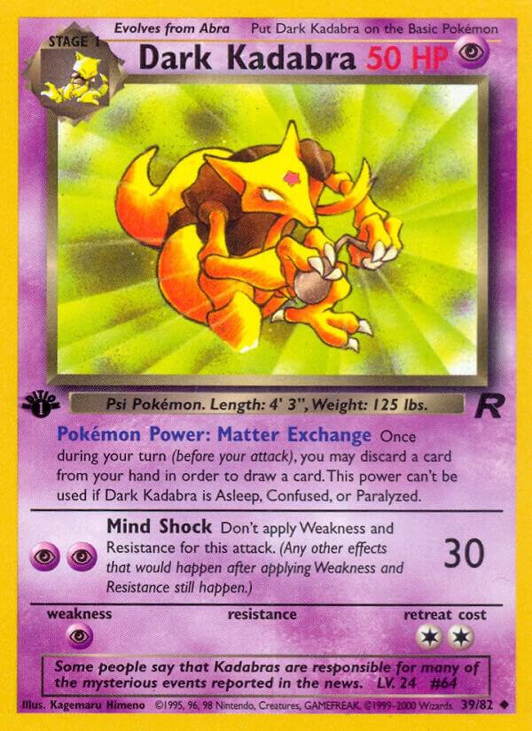 Dark Kadabra - 39/82 (TR) Uncommon - Light Played Unlimited