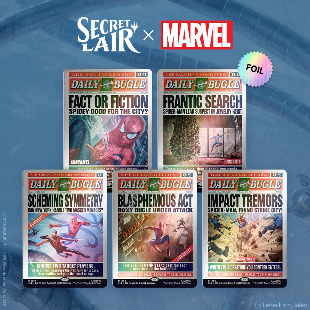 MTG: Secret Lair x Marvel's Spider-Man: Daily Bugle Breaking News Foil Edition