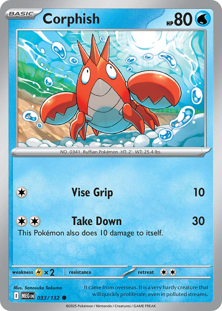 Corphish - 033/132 (MEG) Common